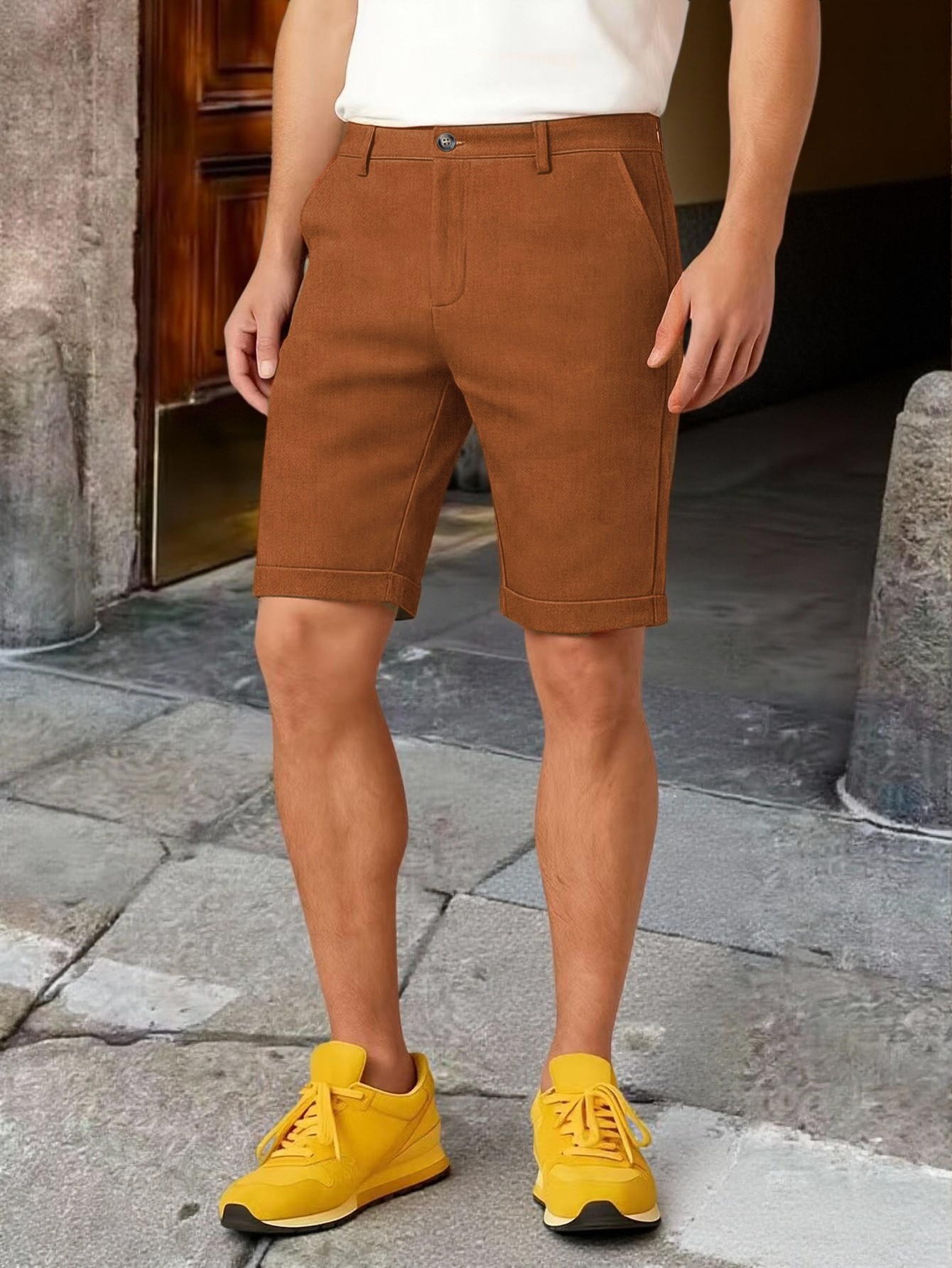 Bermudas Chino Masculinas com  - Shorts Chino Slim avaliação e preço