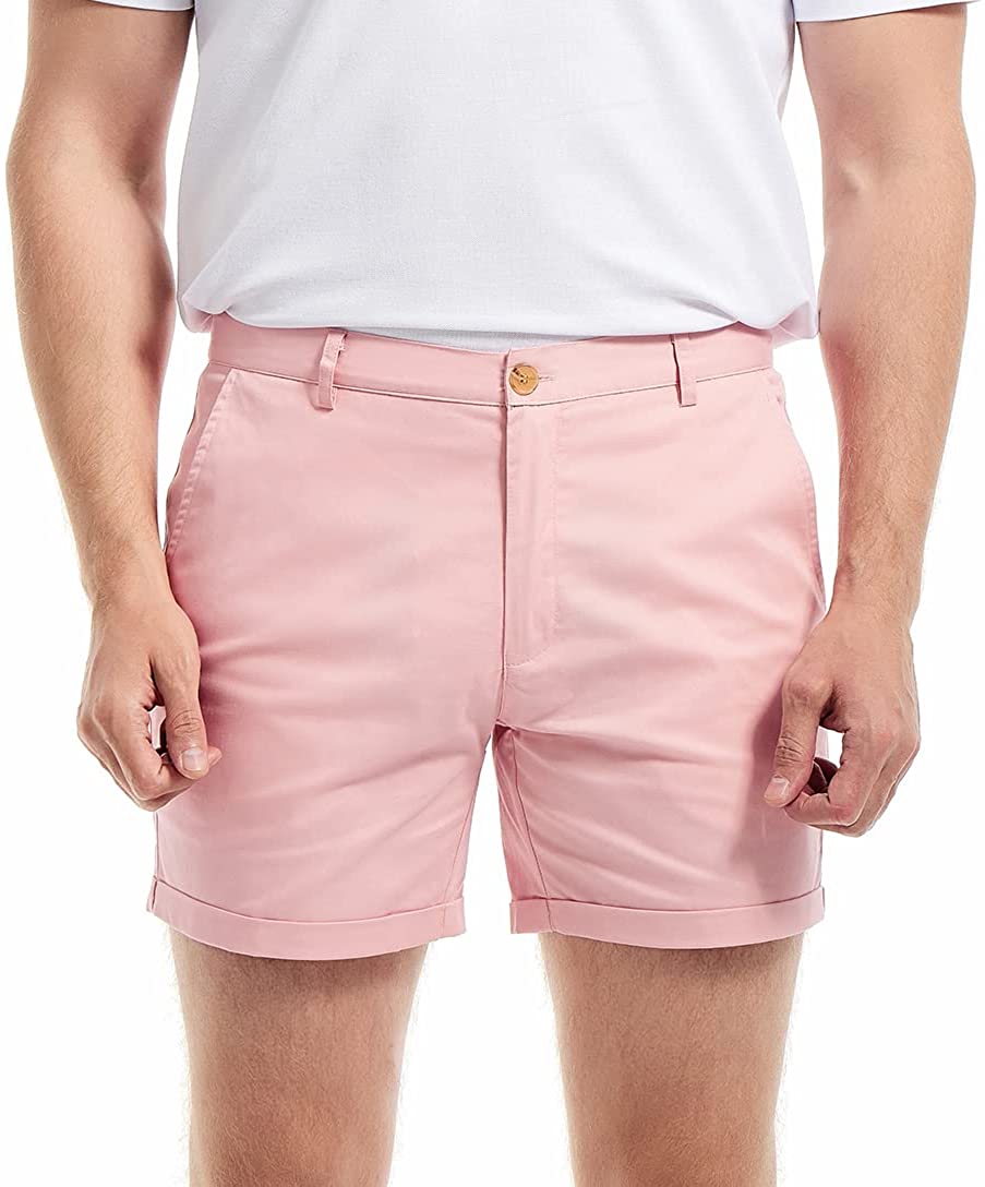 Aimpact masculino verão fino-a - Shorts Chino Slim avaliação e preço