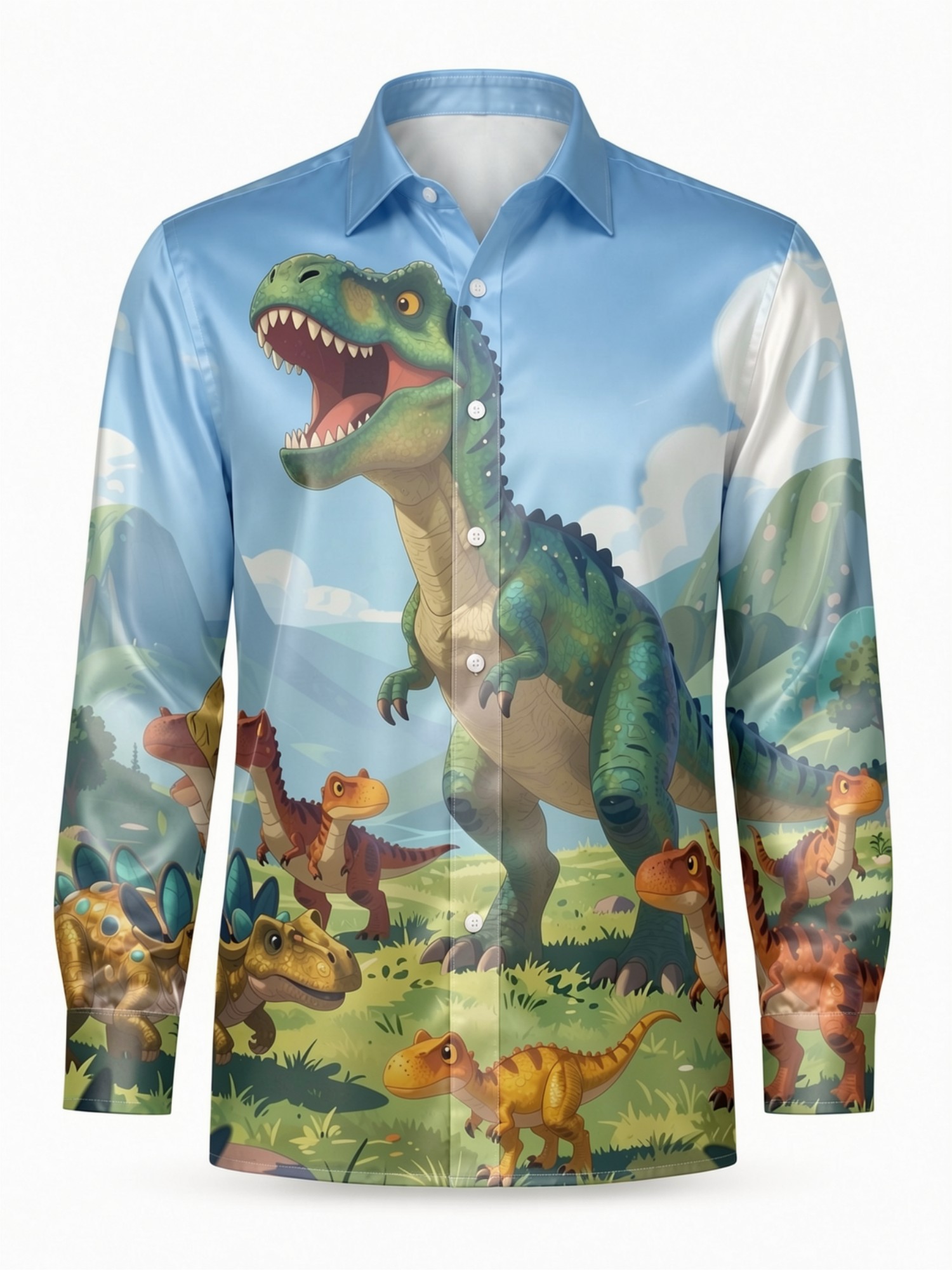 Camisa Masculina de Cetim de M - Resort Shirt Floral avaliação e preço