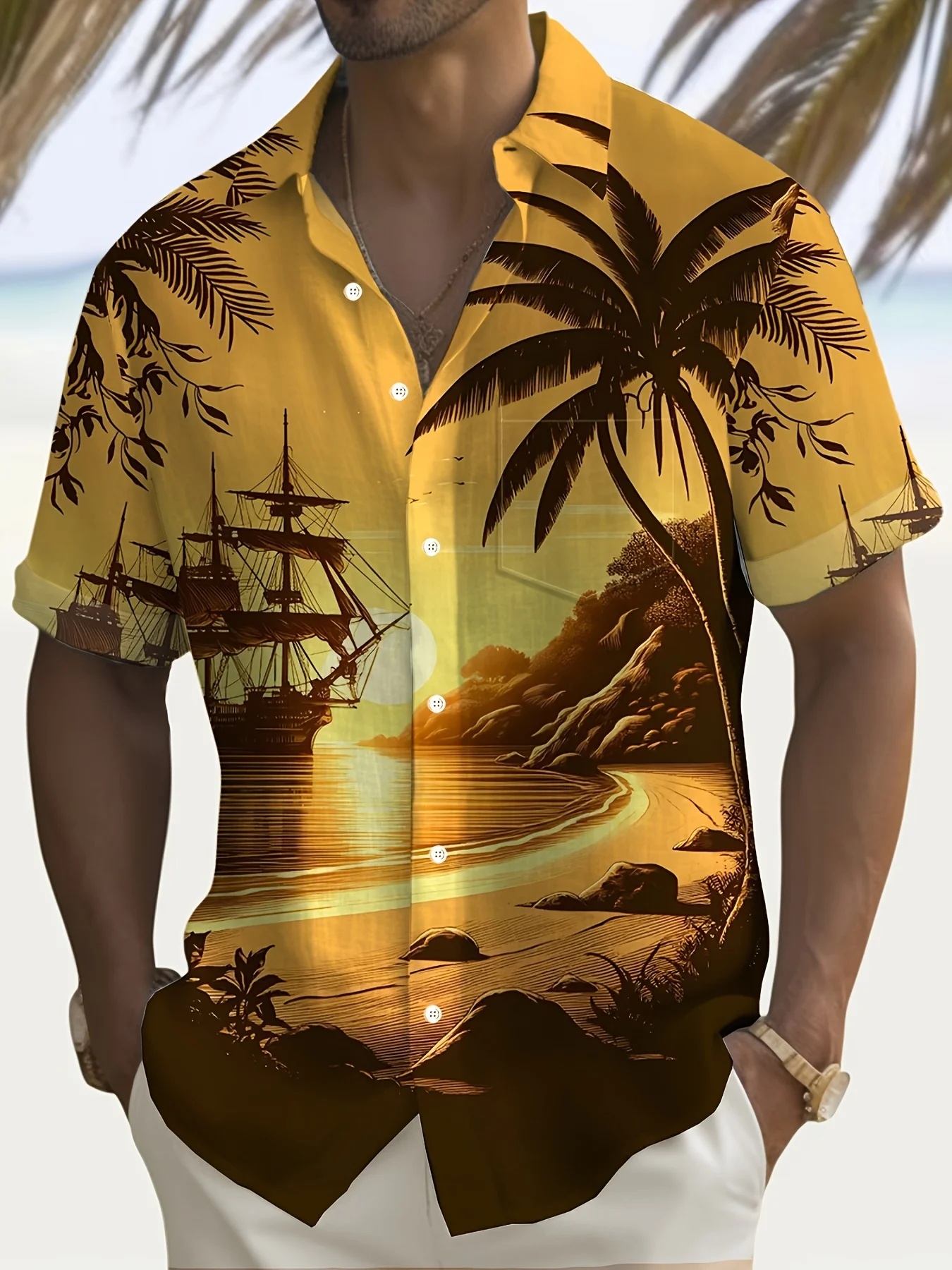 Camisa Resort com Textura Mini - Resort Shirt Floral avaliação e preço