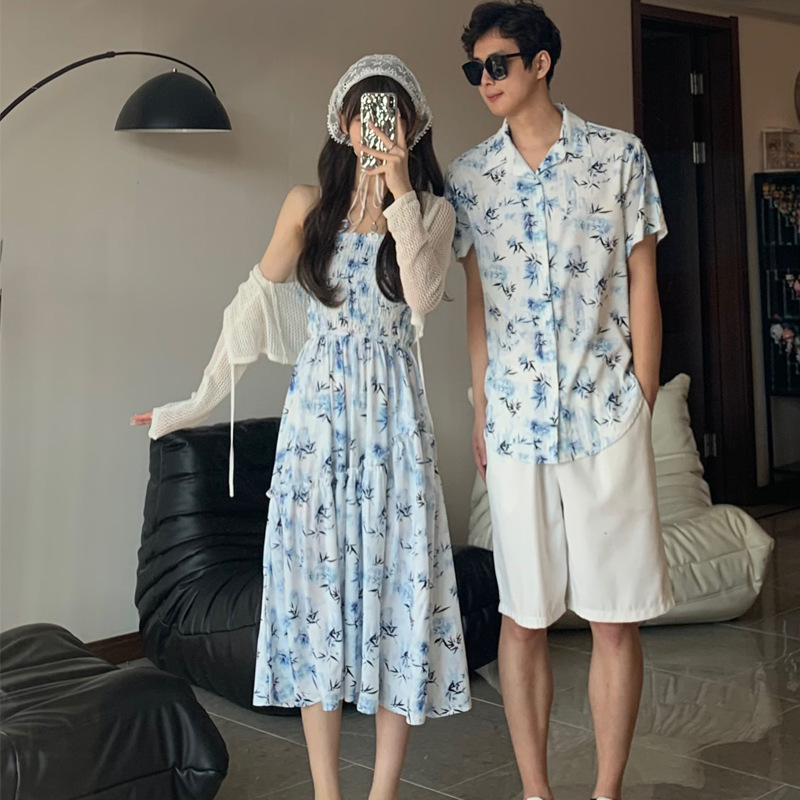 Família Combinando Roupas de F - Resort Shirt Floral avaliação e preço