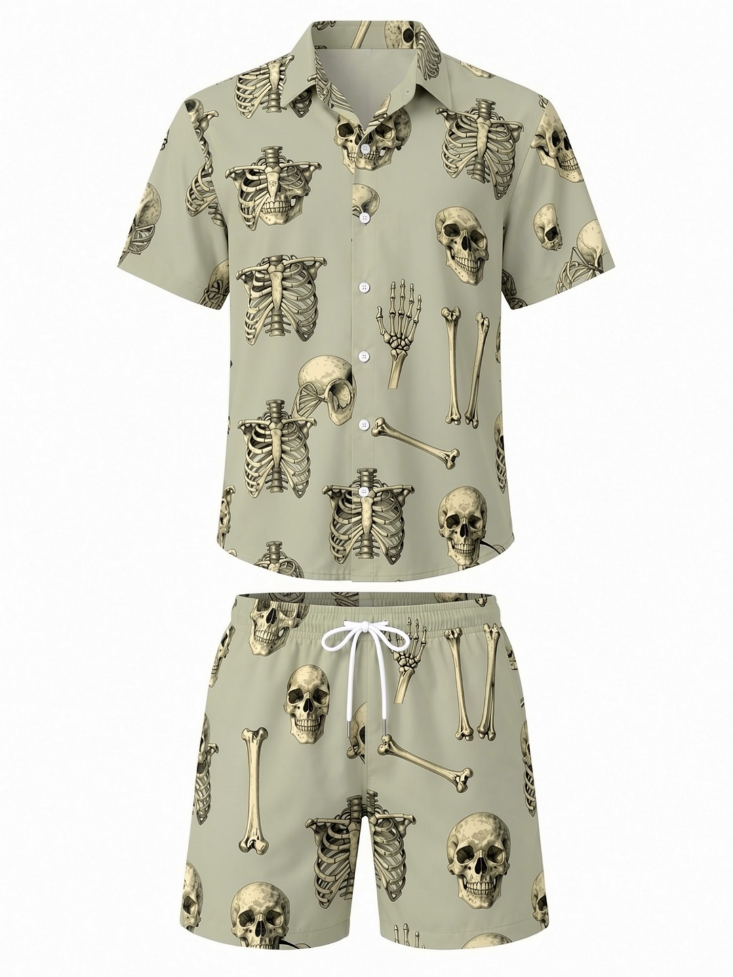Conjunto Masculino de Camisa F - Resort Shirt Floral avaliação e preço