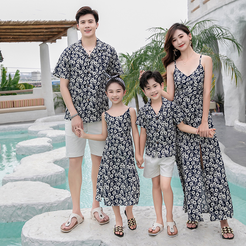 Conjunto Familiar Combinando:  - Resort Shirt Floral avaliação e preço