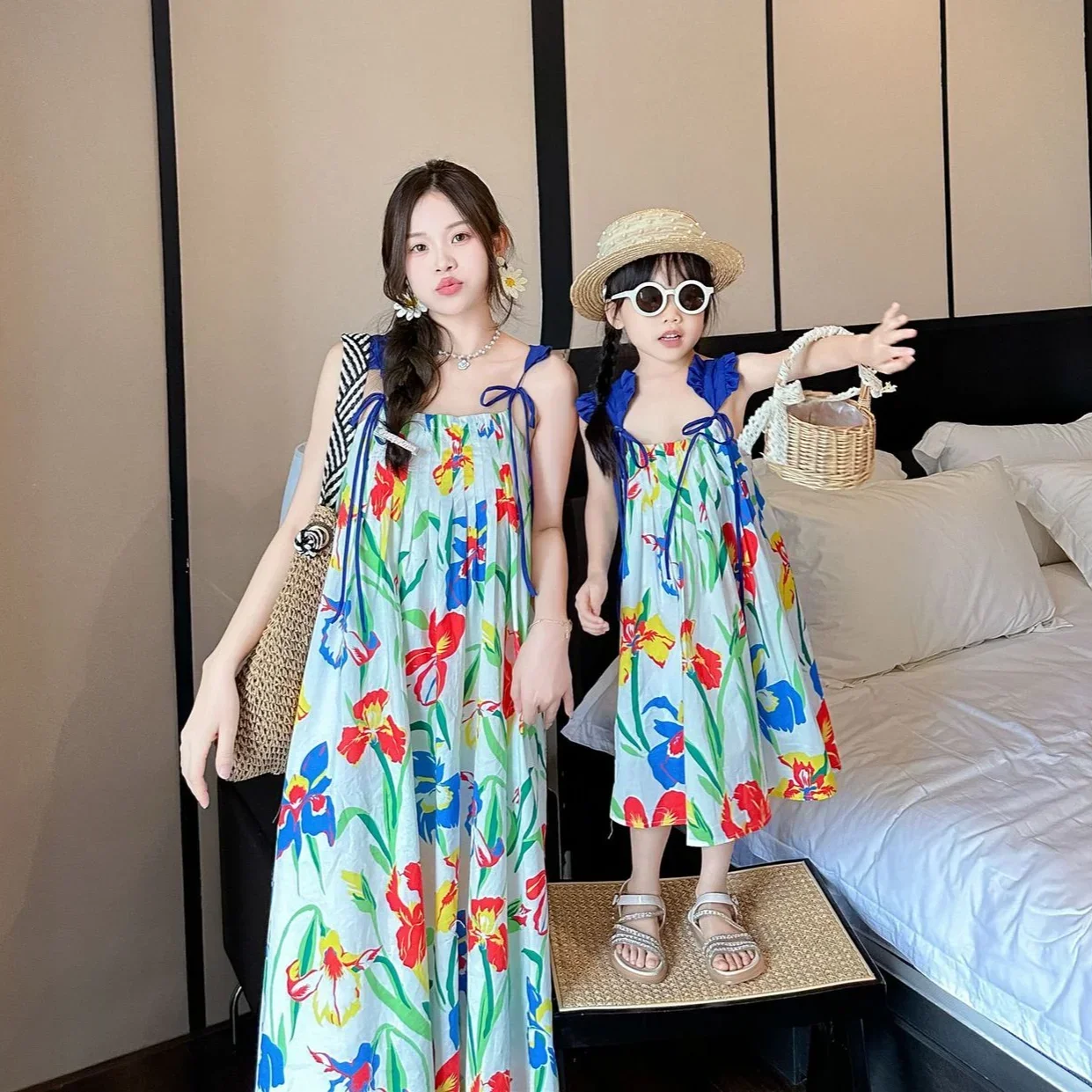 Roupas de férias coreano mamãe - Resort Shirt Floral avaliação e preço